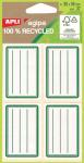 Agipa groene schooletiketten pak van 32s