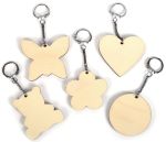 Graine Créative Sleutelhanger hout,assor