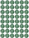 Agipa Kortinglabel -20%, groen, 192stuks