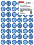 Agipa Etiquettes remises -40%, bleu, paq