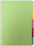 SOHO tabbladen, A4, karton, 23-gaatsperforatie, 5 tabs, geassorteerde kleuren