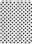 Sachet cadeau, 17,5 x 25 cm, paquet de 1000 pièces, boules, noir sur blanc