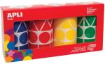 Apli Stickers rood, geel, groen enblauw