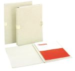 Esselte uitschuifbare map, linnen,beige