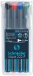 Schneider permanent marker Maxx 222, etu