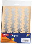 Apli Metallic stickers sterren zilver, 1
