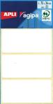 Agipa Etui 21 Etiket.Wit 34X75mm