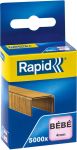 Rapid nietjes Bébé, verkoperd, doosvan 5