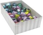 Ruban cadeau, 5 mm x 20 m, metallique, couleurs assorties