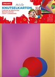 Creakit knutselkarton metallic, 250 g, geassorteerde kleuren en formaten