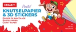 Creakit knutselpapier met 3D stickers, 160 g, 50 vel