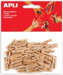 Apli mini wasknijper Natuurlijk hout