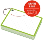 SOHO flashcard, dots, ft A7, groen, pak van 50 vel