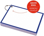 SOHO flashcard, dots, ft A6, blauw, pak van 50 vel