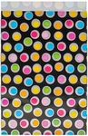 Sachet cadeau, 17 x 25 cm, paquet de 200 pièces, boules, couleurs assorties