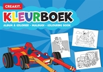 Creakit kleurboek Kids, A4, 24 keurplaten, kaft blauw