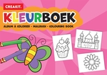 Creakit kleurboek Kids, A4, 24 keurplaten, kaft roze