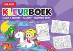 Creakit kleurboek Kids, A4, 24 keurplaten, kaft paars