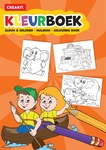 Creakit kleurboek Kids, A5, 24 keurplaten, kaft oranje