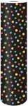 Papier cadeau, 150 m x 30 cm, confettis, fond noir
