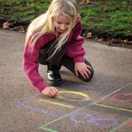 Creakit stoepkrijt, ophangetui van 6 stuks, geassorteerde kleuren