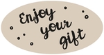 Etiquette imprimée en rouleau, 500 pièces, diamètre 39 mm, Enjoy your gift