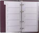 SOHO adresboek, 12,5 x 22 cm, PP, 4 ringen, geassorteerde kleuren