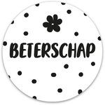 Etiquette imprimée en rouleau, 500 pièces, diamètre 39 mm, Beterschap