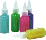 Creakit glitterlijm Neon, 30 ml, etui van 5 stuks in geassorteerde kleuren