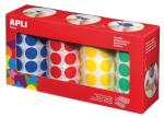 Apli Kids stickers rond doos met 4rollen