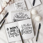 Creakit tekenstift, artliners, zwart, set van 5 stuks