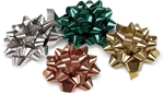 Noeud cadeau, autocollant, 35 mm, boîte de 12 pièces en couleurs assorties, Cozy X-mas