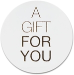 Etiquette imprimée, sur rouleau, diamètre 39 mm, 500 pièces, A Gift For You