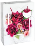 Sac cadeau Roses de l'Amour, M, 10 x 23 x 19 cm