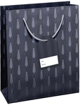 Sac cadeau cravate noir, M, 10 x 23 x 19 cm