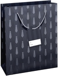 Sac cadeau cravate noir, L, 20 x 33 x 27 cm