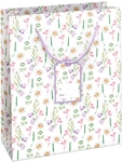 Sac cadeau Floral, L, 20 x 33 x 27 cm