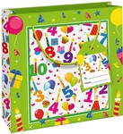 Sac cadeau anniversaire chiffres, S, 6 x 15 x 15 cm