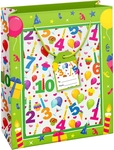 Sac cadeau anniversaire chiffres, L, 20 x 33 x 27 cm