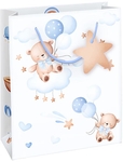 Sac cadeau petit garçon, M, 10 x 23 x 19 cm