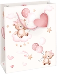 Sac cadeau petite fille, M, 10 x 23 x 19 cm