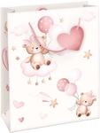 Sac cadeau petite fille, L, 20 x 33 x 27 cm