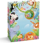 Sac cadeau fêtards, L, 20 x 33 x 27 cm