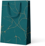 Sac cadeau Luxury, pétrole, M, 10 x 23 x 19 cm