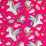 Papier cadeau, 150 m x 30 cm, licorne