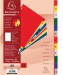 EXACOM TABBLADEN A4 PP 12T ASS