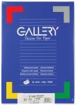 Gallery etiketten 70 x 38 mm, 21 per bla