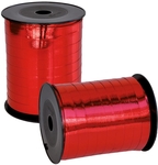 Inpaklint metallic, 10 mm x  250 m, rood