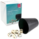 SOHO dobbelstenen, set van 6, met beker