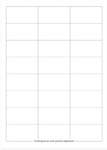 SOHO etiketten, wit, rechte hoeken, 64 x 33,8 mm, 10 vel, 24 etiketten per vel